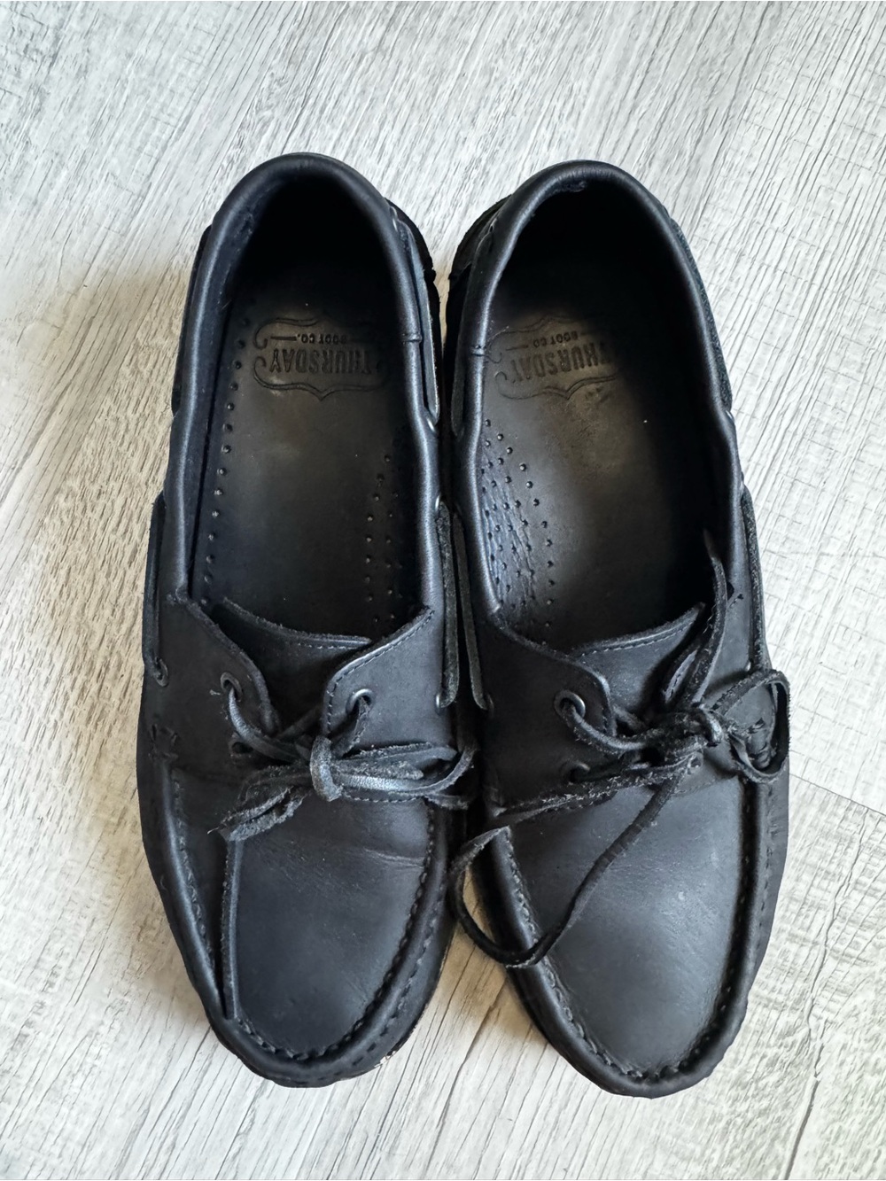 Thursday Boot Company Black Men's Boat Shoes